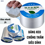 Băng keo chống thấm KG13, chống dột dán siêu dính trên mọi bề mặt, dán mái tôn, tường, ống nước cao cấp dài 5m- Hàng chính hãng