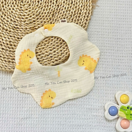 Yếm Vải Xô Muslin 4 Lớp Mềm Mịn, Thấm Hút Tốt Cho Bé Từ Sơ Sinh