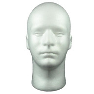 Male Styrofoam Mannequin Head, Cosmetics Model Head thumbnail