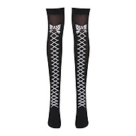 Women s Over Knee Long Socks Bowknot Thigh Highs Sock Halloween Stockings thumbnail