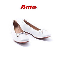 Giày búp bê nữ màu trắng Thương hiệu Bata 551-1679 thumbnail