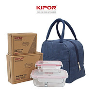 Bộ 2 hộp cơm thuỷ tinh văn phòng KIPOR KP-HC01-3 thumbnail
