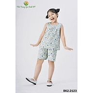 Bộ Cotton quần áo sát nách bé gái VT B62.2123 - Thơi trang gia đình VT thumbnail
