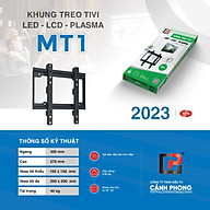 Khung treo tivi CP kích thước điều chỉnh từ 19-55 inch kèm ốc vít - MT1 - Hàng Chính Hãng
