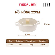Nồi nông cao cấp chống dính bếp từ Neoflam Fika 22 cm. Made in Korea. Hàng có sẵn, giao ngay
