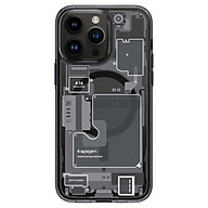 Ốp lưng SPIGEN Ultra Hybrid Zero One for iPhone 14 Pro/ 14 Pro Max hoạ tiết in lên các bảng mạch bên trong điện thoại Hàng Chính Hãng