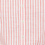 Áo Sơ Mi Nam Ninomaxx tay dài cổ tàu sọc trắng hồng dáng regular fit 100% thumbnail