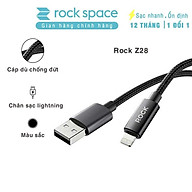 Dây cáp sạc ROCKSPACE Z28 sạc nhanh dây dù siêu bền, hàng chính hãng bảo hành 12 tháng