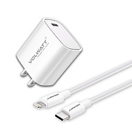 Củ sạc nhanh Volwatt GE-20P-C-M GaN 20W Fast Charger - Hàng Chính Hãng Full Box