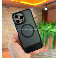 Ốp lưng cho iPhone 16 Pro Max hiệu Likgus VALOR hỗ trợ sạc từ , lưng nhám viền màu có giá đỡ kim loại , chống sốc chống va dập thời trang cao cấp - Hàng chính hãng