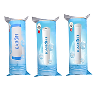 Bộ 3 Lõi lọc nước Karofi 1,2,3 dùng cho máy lọc nước RO - Hàng Chính Hãng