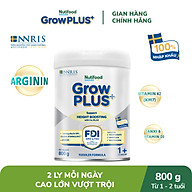 Sữa bột Nutifood GrowPLUS+ Cao Lớn Vượt Trội trên 1 tuổi Lon 800g