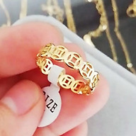 Nhẫn kim tiền titan Không gỉ BHN31 - Vàng