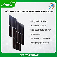 Tấm pin năng lượng mặt trời Jinko 525W, PV module Jinko Tiger Pro JKM525M thumbnail