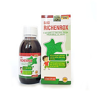 Siro ho cho bé RICHENROX giảm ho, tiêu đờm, viêm họng, viêm phế quản chai 125ml thành phần từ Cao lá thường xuân, húng chanh thumbnail