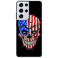 Ốp lưng dành cho Samsung S21 - S21 Plus - S21 Ultra mẫu Đầu Lâu Lá Cờ