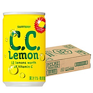 1 thùng 30 lon Soda Chanh CC Lemon 160mL thumbnail