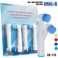 Bộ 4 đầu bàn chải đánh răng điện - cho máy Braun Oral B, EB thumbnail