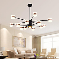 Đèn chùm 12 tay 3 màu ánh sáng độc đáo trang trí nội thất hiện đại sang trọng (có ảnh và video thật)