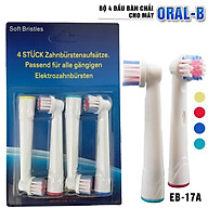 Bộ 4 đầu bàn chải đánh răng điện cho máy Braun Oral B Làm sạch vết ố Tác thumbnail