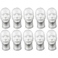 10x Styrofoam Foam Mannequin Head Display Head Model for Hairpiece f Salon thumbnail