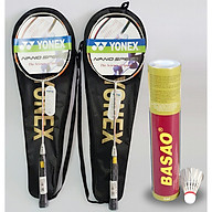 Bộ 2 vợt cầu lông cước kèm 1 hộp cầu ba sao và túi đựng vợt siêu rẻ thumbnail