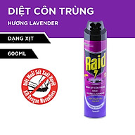 RAID Bình xịt côn trùng Hương Lavender 600ml thumbnail