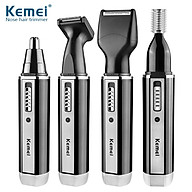 Kemei KM-6630 4 in 1 Nose Hair Trimmer for Men USB Rechargeable Eyebrow thumbnail