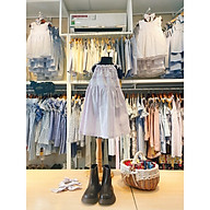Váy đầm yếm hai dây kẻ sọc tím Sora Chan - M015 thumbnail