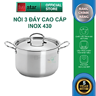 Nồi inox 3 đáy inox 430 FiveStar Standard nắp inox( 32cm )