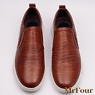 Giày Da Đà Điểu Thiết Kế Thể Thao Màu Nâu Đỏ - Da Thật 100% - Giày Thể Thao Da Đà Điểu MrFour thumbnail