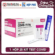 [CHỈ TỪ 5X] - Hộp 25 bộ Test nhanh Hàn Quốc GenBody COVID-19 Ag (Phù hợp cho công ty trường học hay nhà máy) thumbnail