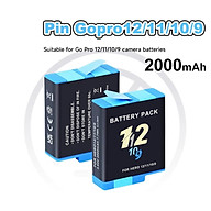 ROGTZ Pin GoPro HERO 12/11/10/9 3.85V 2000mAh 7.7Wh AHDBT-901 - Hàng Nhập Khẩu