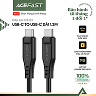 Cáp Acefast Type C to Type C dài 1.2m - C3-03 Hàng chính hãng Acefast