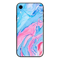 Ốp kính cường lực cho iPhone XR Đá Xanh Hồng - Hàng chính hãng