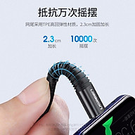 cáp Usb A ra Type C dây dù siêu bền đầu nhôm chống gãy 1m QC4.0 3A  Ugreen 301Qc60569US - Hàng chính hãng