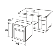 Lò Nướng Âm tủ KAFF KF-901 - 60L Malaysia - Hàng Chính Hãng
