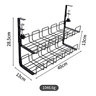 Giá đỡ ổ cắm điện treo cạnh bàn ZAKI không cần khoan đục siêu chắc chắn - Hàng Chính Hãng