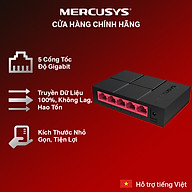 Bộ Chia Tín Hiệu Switch Để Bàn Mercusys MS105G 5 Cổng 10/100/1000 Mbps - Hàng Chính Hãng