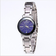 Đồng Hồ Thời Trang Nữ HALEI  HLN006 Mặt Gắn 6 Viên Đá Fale, Mặt Kính Siêu Cứng Chống Nước 4 Mầu Lựa Chọn