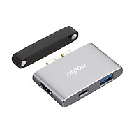 Bộ chia USB Type-C Rapoo 3-in-1 (ra HDMI - USB 3.0 - USB Type-C) XD20M - Hàng Chính Hãng thumbnail