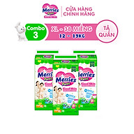 Combo 3 Tã quần Merries Goodskin đủ size M50/L44/XL38/XXL28