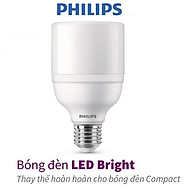 Bóng đèn Philips LED Bright E27 bảo vệ mắt, ánh sáng vàng, ánh sáng trắng (01 bóng)