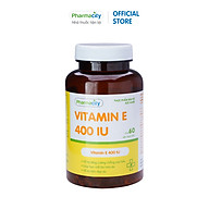 Viên hỗ trợ làm đẹp da và chống oxy hóa Pharmacity Vitamin E 400IU Chai 60 thumbnail