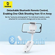 Gậy Selfie Từ Tính Baseus TechShot Series Dual-Support Phone (Nam Châm + Kẹp, Bluetooth Remote control) hàng chính hãng