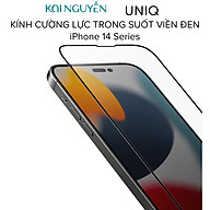 Kính Cường Lực Trong Suốt UNIQ OPTIX Vivid Clear Dành Cho iPhone 14 PRO MAX / 14 PRO / 14 PLUS / 14 / 13 Series, Viền Đen - Hàng Chính Hãng