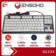 Bàn phím cơ gaming có dây Ensoho GL131 Blue switch, Led nhiều màu- Hàng chính hãng thumbnail