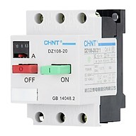 Aptomat CHINT DZ108-20 Bảo vệ chống mất pha bảo vệ quá tải động cơ điện 3 pha 380V dãi dòng 5-8A, 10-16A