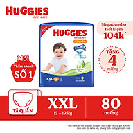 Tã/bỉm quần Huggies Skin Care Mega Jumbo XXL76+4 miếng với tràm trà dịu da