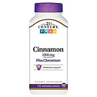 21st Century Cinnamon 2000 mg Per Serving Plus Chromium Vegetarian thumbnail